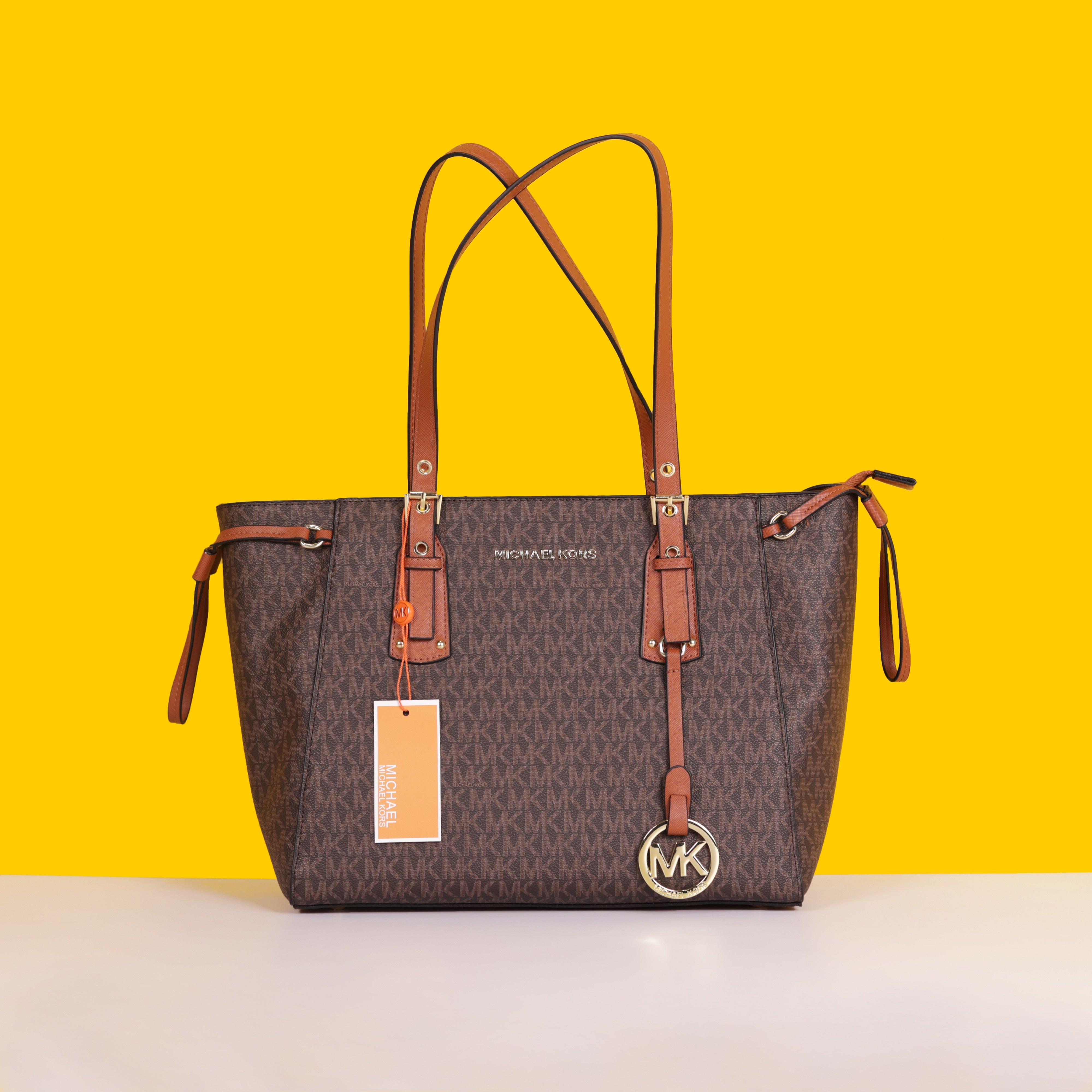Voyager Premium Quality Tote Bag With Dust Bag (Brown - 1115)