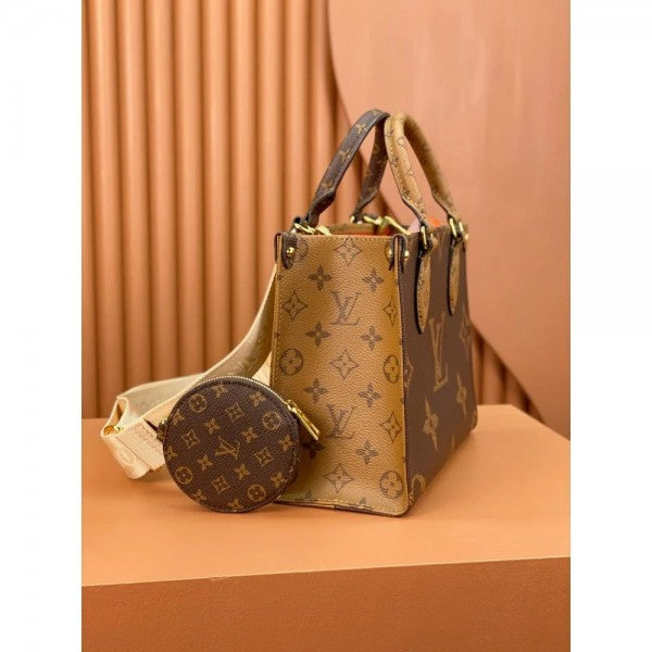 On The Go Pochette Premium Quality With OG Double Magnetic Box & Dust Bag - Coin Pouch (BL - 186)