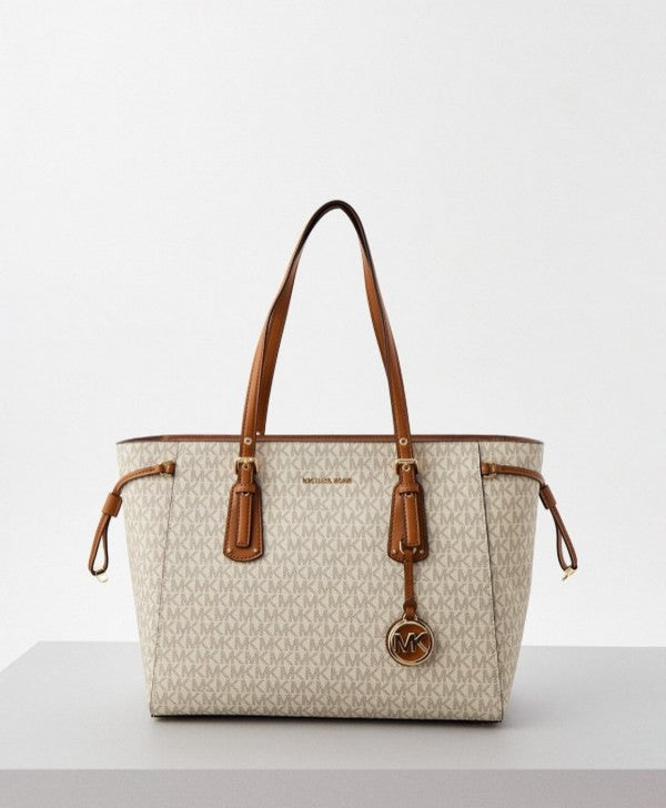 Voyager Premium Quality Tote Bag With Dust Bag (White - 1116)