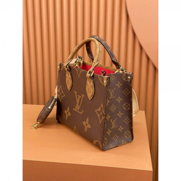 On The Go Pochette Premium Quality With OG Double Magnetic Box & Dust Bag - Coin Pouch (BL - 186)