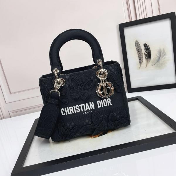 My ABC D-Lite Embroidery Luxurious Quality With OG Magnetic Gift Box & Dust Bag & Scarf (Black - 875)