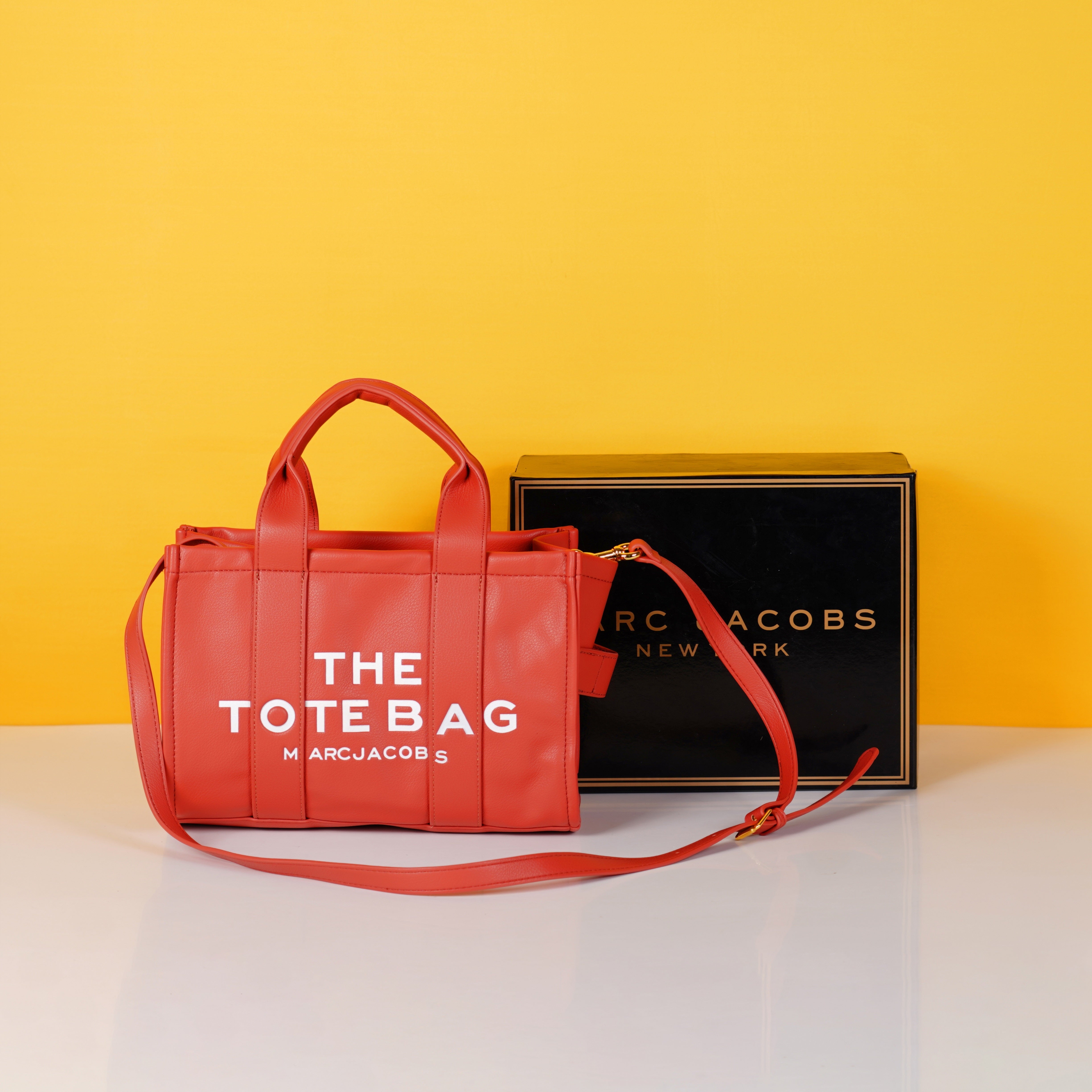 The Tote Bag With OG Box & Dust Bag & Shoulder Strap (Peach - 941)