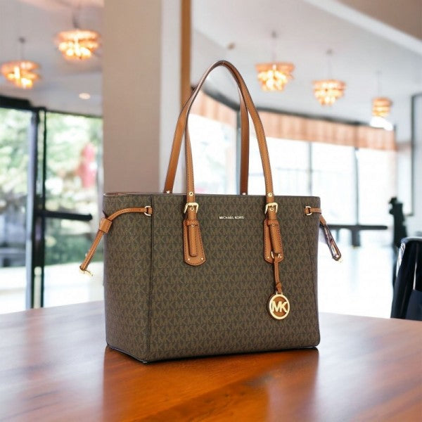 Voyager Premium Quality Tote Bag With Dust Bag (Brown - 1115)