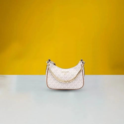 Jet Set Charm Shoulder Bag With OG Box & Dust Bag (White - 414)