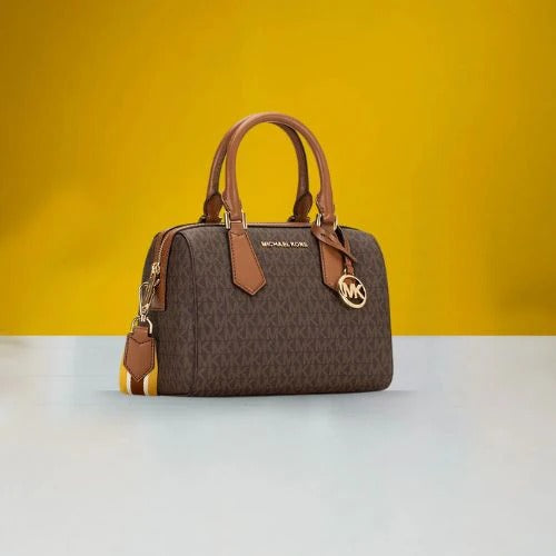 Boston Sling Hand Bag With Dust Bag & Shoulder Strap (Brown - 319)