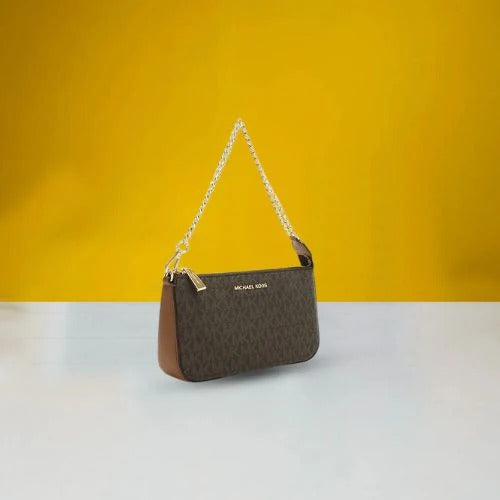 MD Chain Pouchette Bag With Dust Bag (Brown - 248)