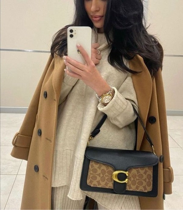 Tabby 26 Shoulder Bag With OG Box & Dust Bag (Printed Black - 244)