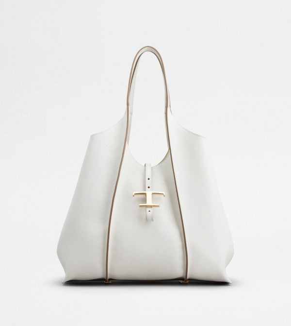 Timeless Premium Quality Leather Bag With Extra Pouch & OG Magnetic Box With Dust Bag (White - 445)