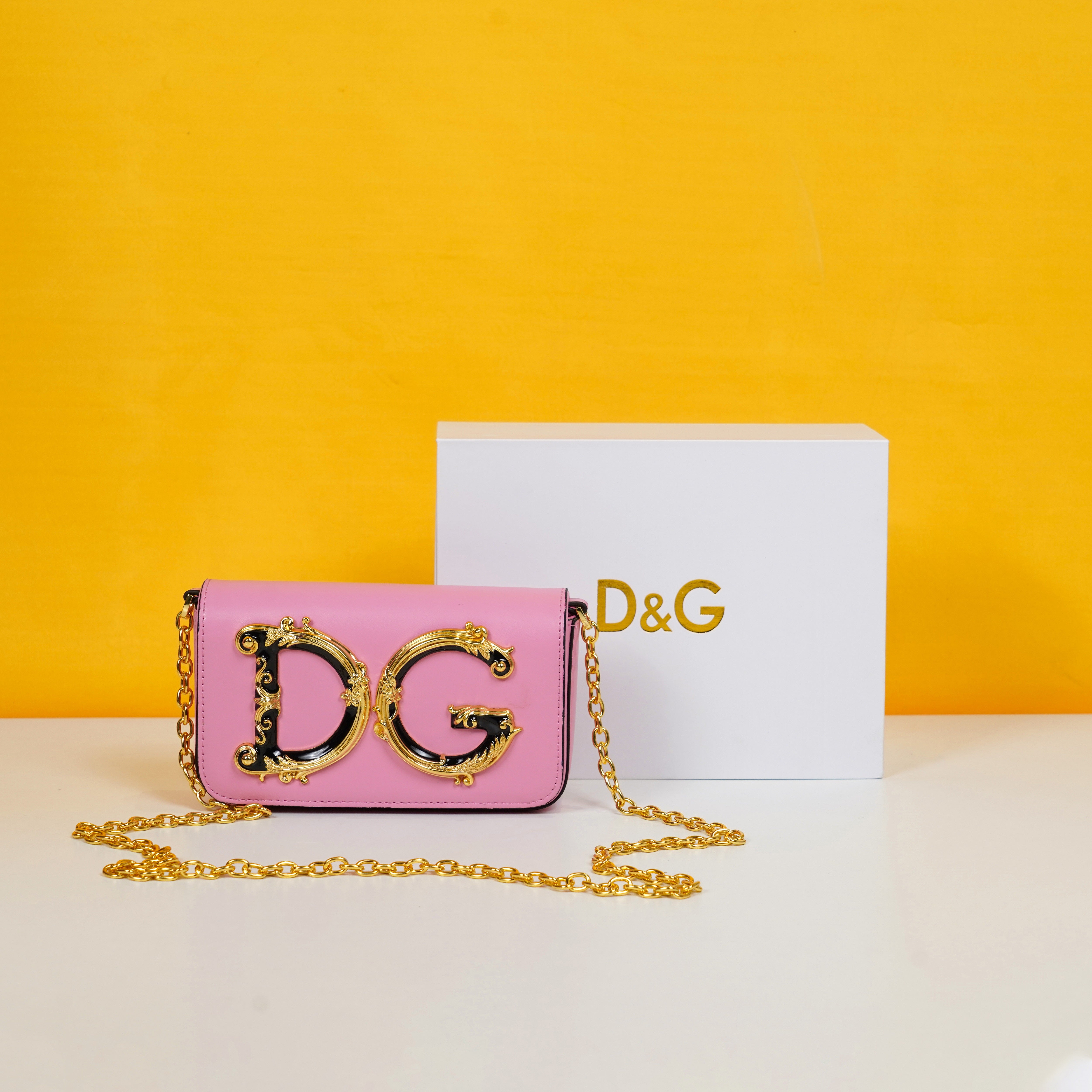Nappa Leather Shoulder Bag WIth OG Box & Dust Bag (Pink - 990)