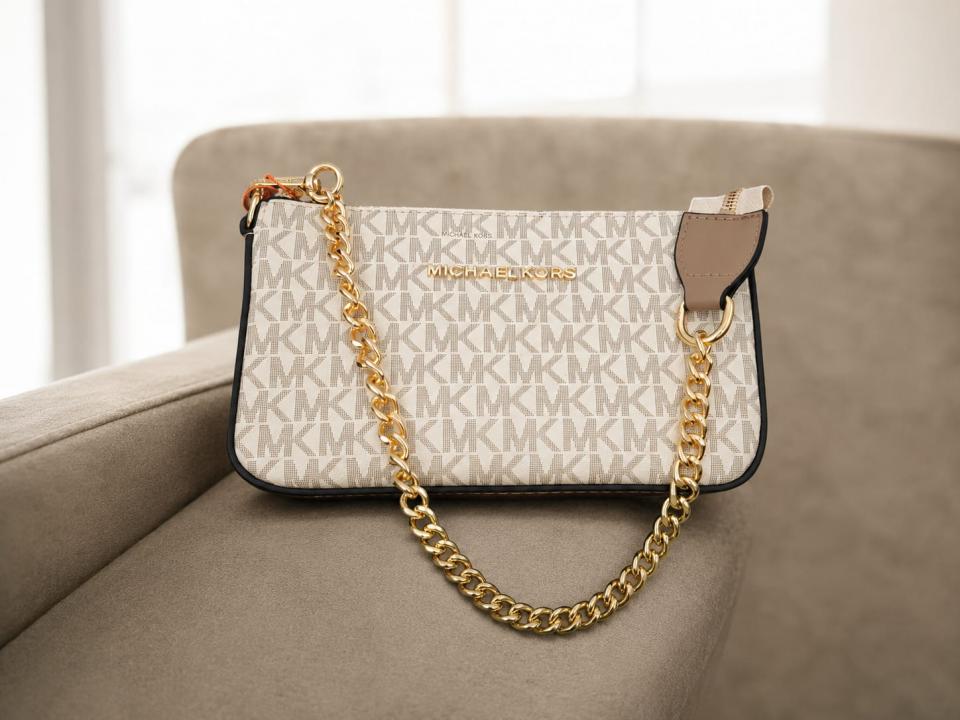 MD Chain Pouchette Bag With Dust Bag (Apricot - 1218)