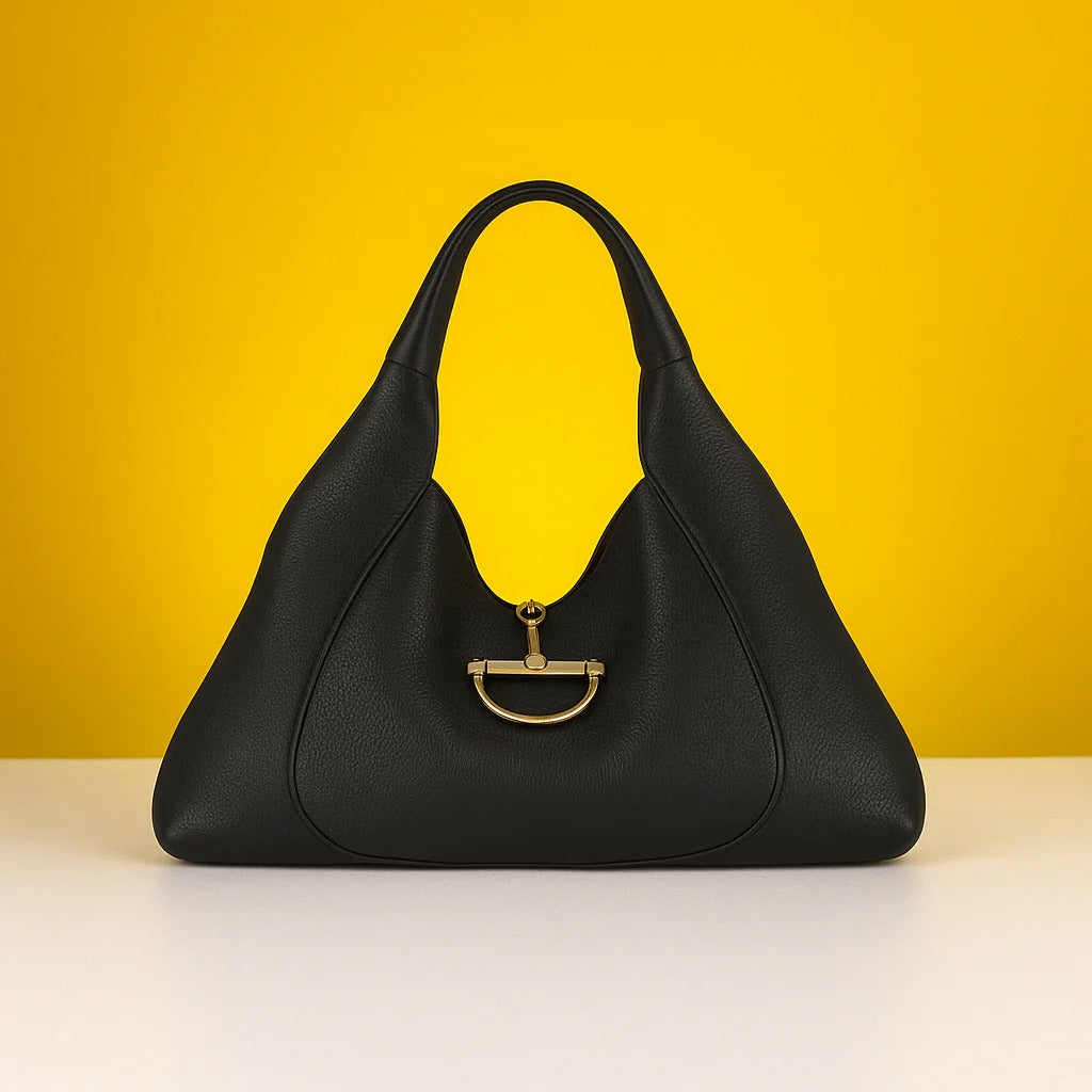 GG Softbit Maxi Tote Bag With Dust Bag & Extra Pouch (Black - 1148)