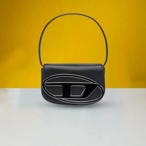 1DR Shoulder Bag With OG Box & Dust Bag & Extra Shoulder Strap (Black - 442)