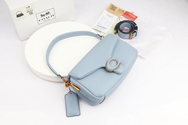 Pillow Tabby Shoulder Bag With OG Box & Dust Bag & Extra Shoulder Strap (Blue - 1000)