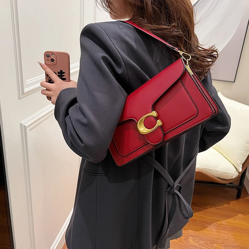 Tabby 26 Shoulder Bag With OG Box & Dust Bag (Wine - 614)