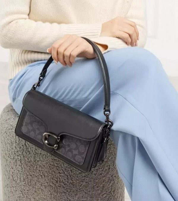 Tabby 26 Shoulder Bag With OG Box & Dust Bag (Black Grey - 837)