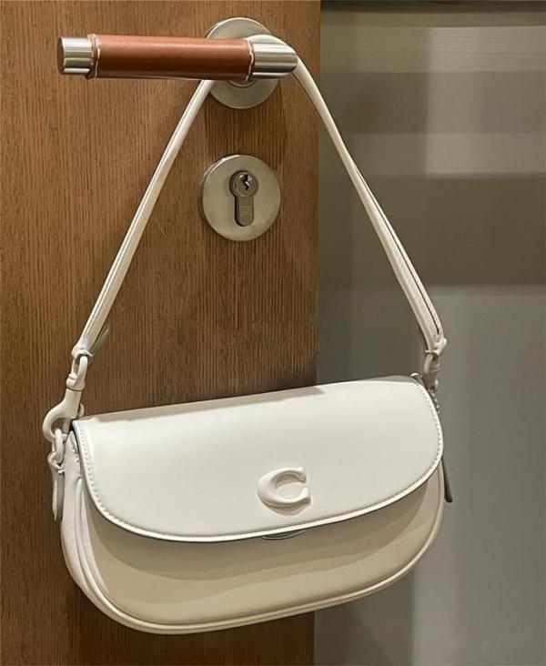 Emmy Saddle Premium Crossbody Shoulder Bag With OG Double Box & Dust Bag (White - 1005)