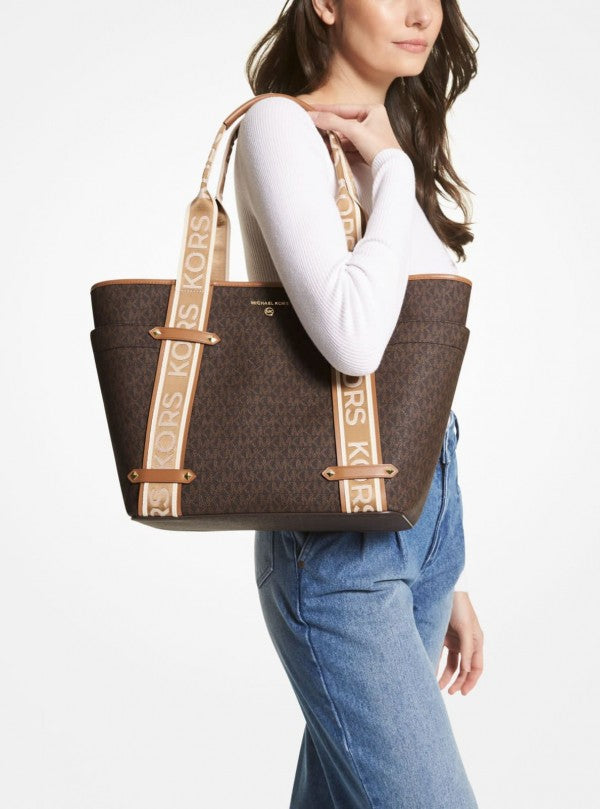 Maeve Tote Bag With Dust Bag & Sling Belt (Brown - 183)