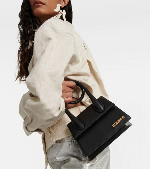 Le Chiquito Noeud Bag With OG Box Dust Bag & Extra Sling Belt (Black - 135)