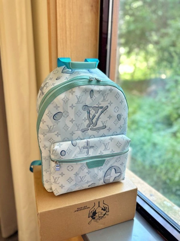 Discovery Premium Monogram Unisex Backpack With Dust Bag (Blue - 626)