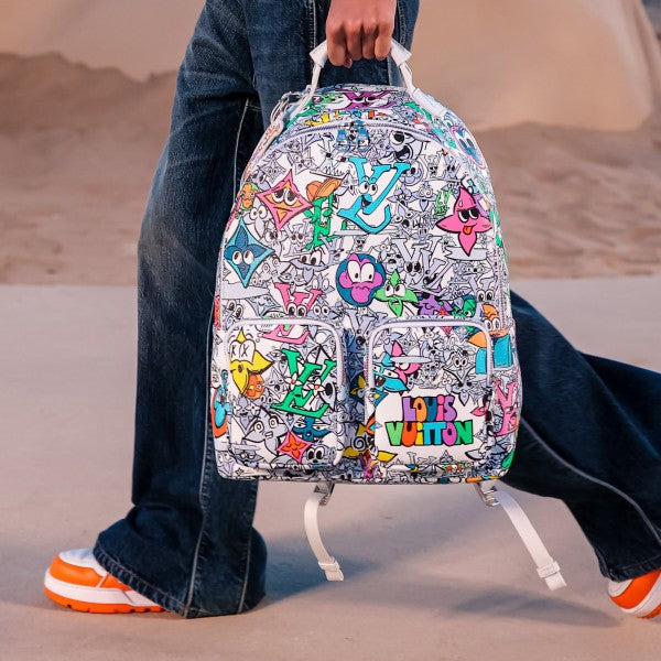 Character Premium Unisex Backpack With Dust Bag (White - 679)