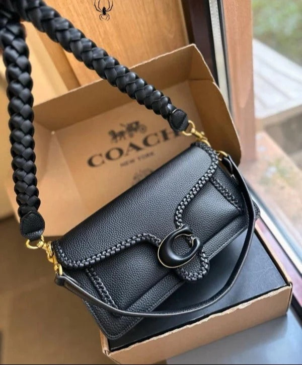 Elite Quality Shoulder Bag With OG Box & Dust Bag & 2 Belts (Black - 662)