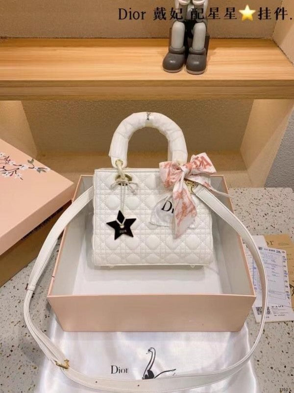 My ABC Elite Quality With OG Box & Dust Bag & Scarf WIth Star Charm (White - 292)