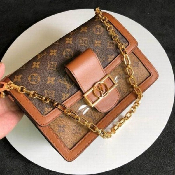 Dauphine Monogram Bag With OG Box & Dust Bag (Brown - 235)