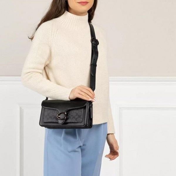 Tabby 26 Shoulder Bag With OG Box & Dust Bag (Black Grey - 837)