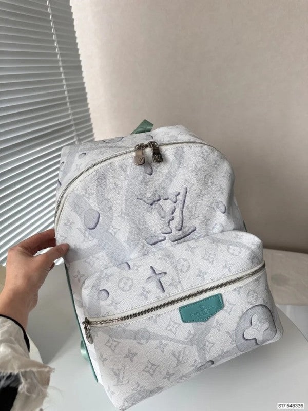 Discovery Premium Monogram Unisex Backpack With Dust Bag (White - 962)