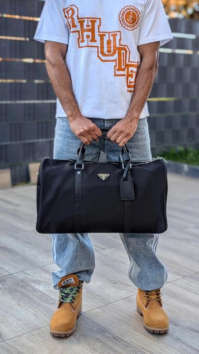 Saffiano Premium Duffle Bag With Dust Bag (Black - 1138)