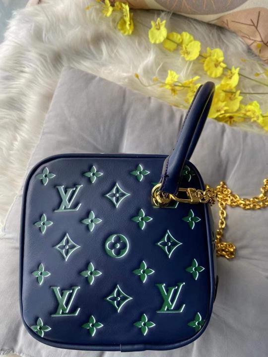 Limited Edition 2025 New Square Bag With Dust Bag (Navy Green - 964)