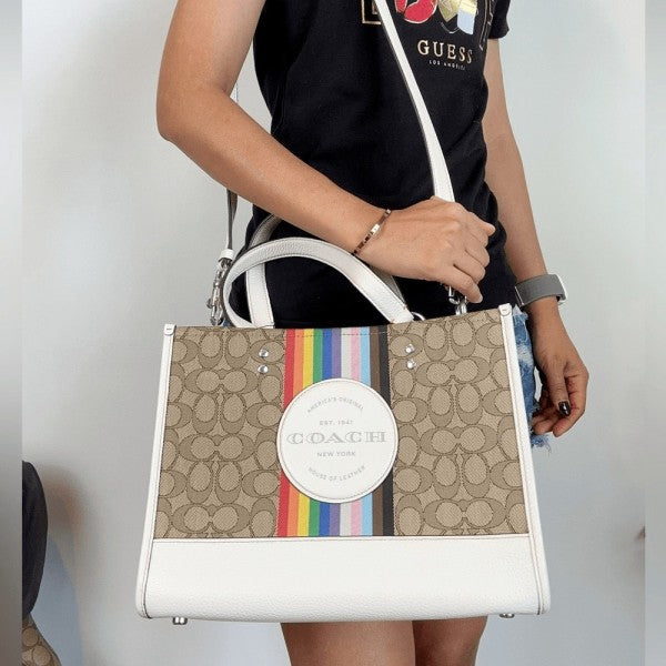 Dempsey Tote With OG Box & Dust Bag & Extra Shoulder Strap (Rainbow - 718)