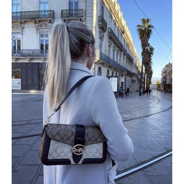 Georgie Signature Shoulder Bag With OG Box & Dust Bag (Brown - 134)