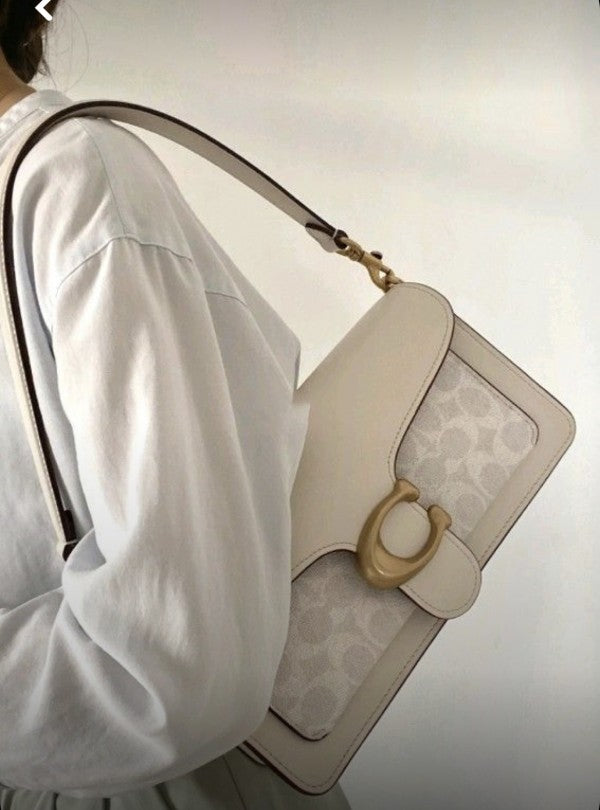 Tabby 26 Shoulder Bag With OG Box & Dust Bag (Printed White - 848)