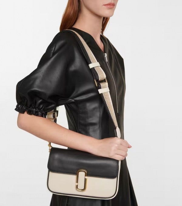 The J Shoulder Bag With OG Box & Dust Bag (Black White - 552)