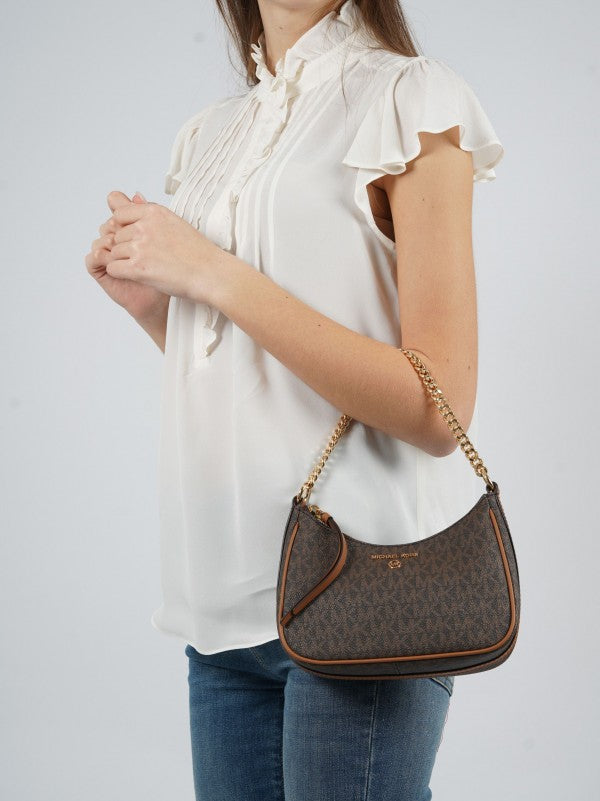 Jet Set Charm Shoulder Bag With OG Box & Dust Bag (Brown - 413)