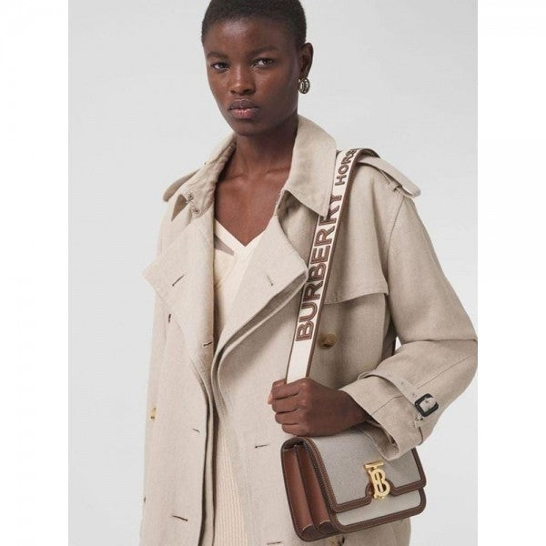 BB Horseferry Road Sling Bag With OG Box & Dust Bag & 2 Belts (White - 792)