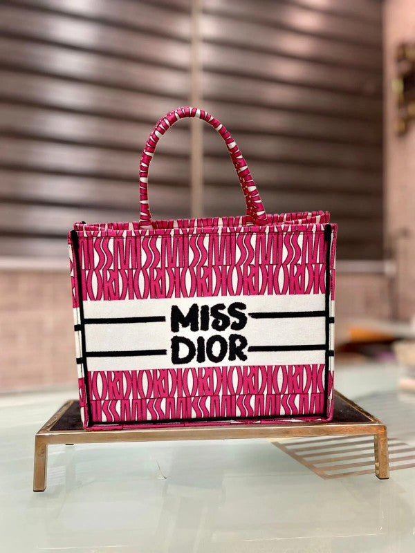 Book Tote With OG Box & Dust Bag & Scarf (Pink - 1029)