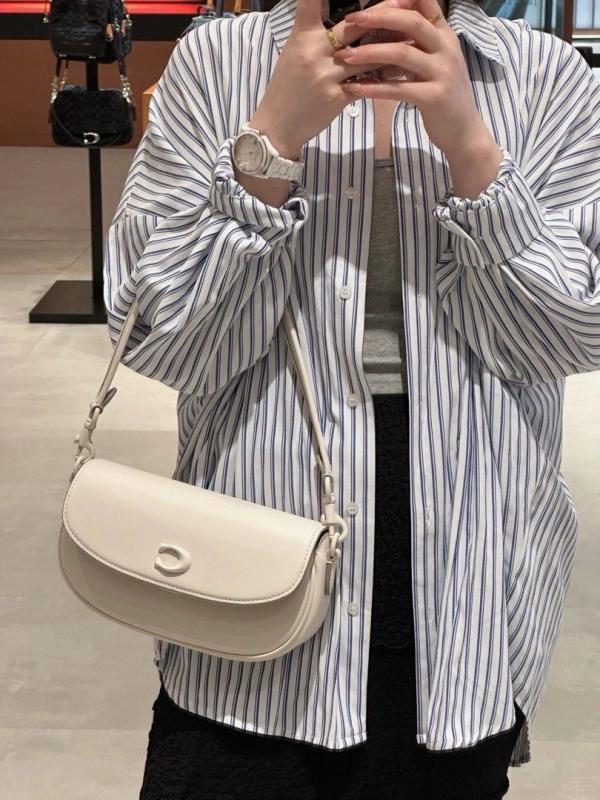 Emmy Saddle Premium Crossbody Shoulder Bag With OG Double Box & Dust Bag (White - 1005)
