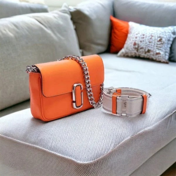 The J Shoulder Bag With OG Box & Dust Bag (Orange - 926)