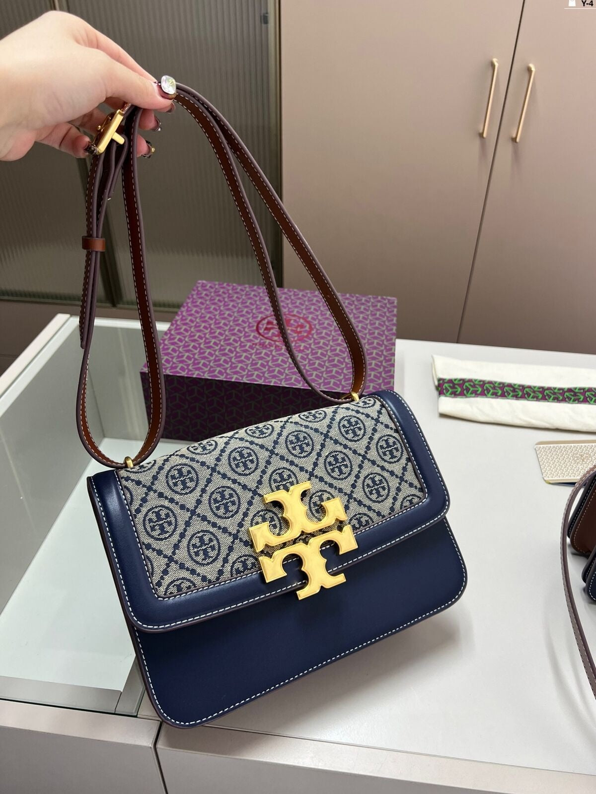 Eleanor Premium Quality Shoulder Bag With OG Magnetic Box & Dust Bag (Denim - 826)