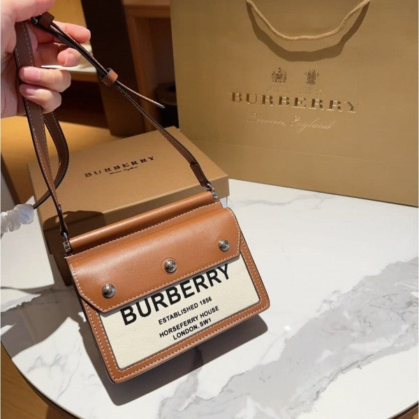Horseferry Pocket Cross Body Bag With OG Box Dust Bag (Brown - 205)