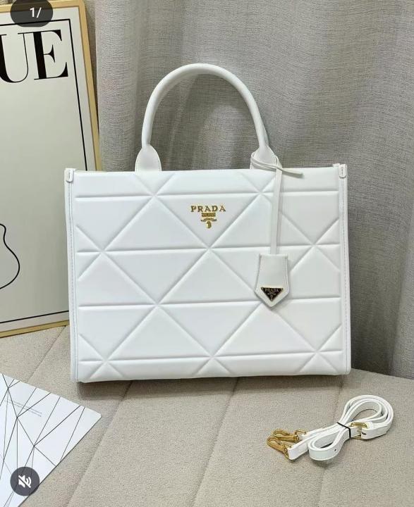Symbole Tote Bag With Dust Bag (White - 405)