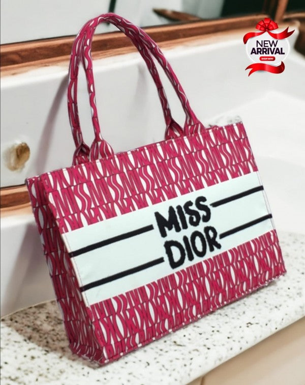 Book Tote With OG Box & Dust Bag & Scarf (Pink - 1029)