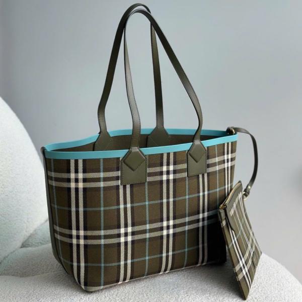 London Tote Bag With Detachable Pouch & Dust Bag (Green - 1156)