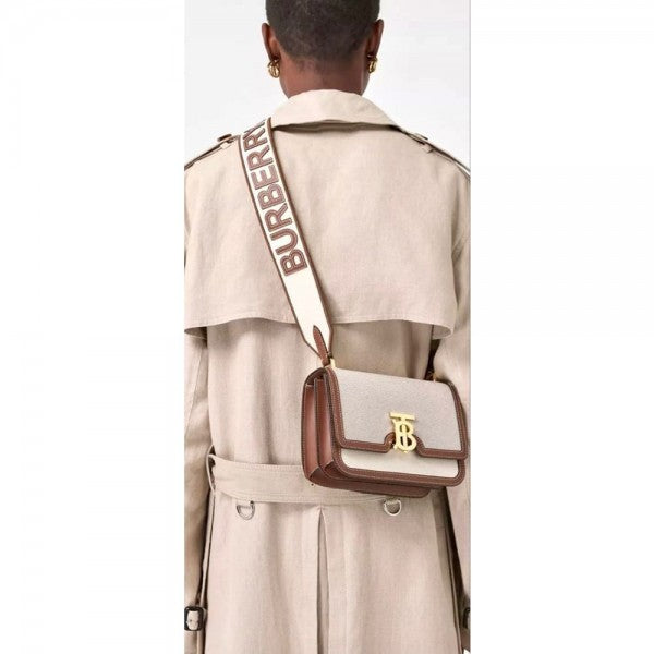 BB Horseferry Road Sling Bag With OG Box & Dust Bag & 2 Belts (White - 792)