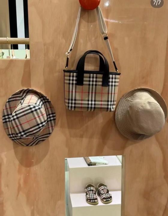 Classic Check Tote Hand Bag With OG Box & Dust Bag (Checks - 1154)