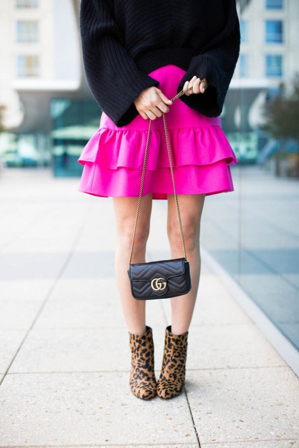 Marmont Mini Matelasse Shoulder Bag With OG Box & Dust Bag (Black - 906)