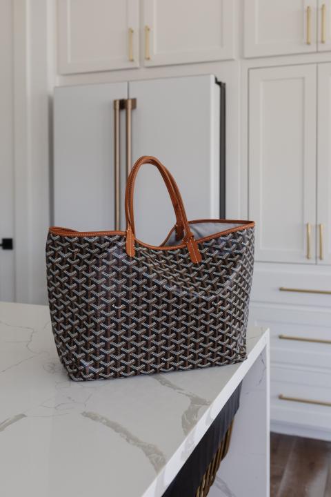Saint Premium Tote Bag With Extra Pouch & Dust Bag (Brown - 1192)