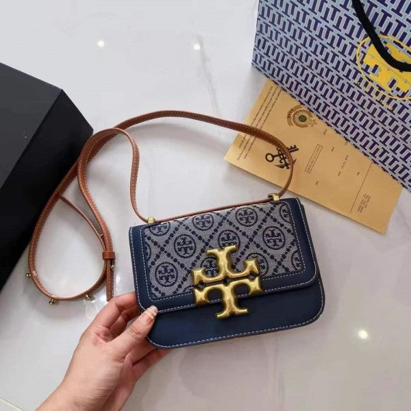 Eleanor Premium Quality Shoulder Bag With OG Magnetic Box & Dust Bag (Denim - 826)